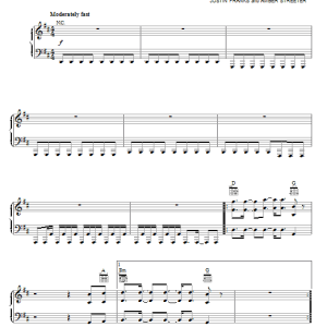 Chris Brown Yeah 3X Musik Noten - Piano, Vocal & Guitar Chords - 80491-0