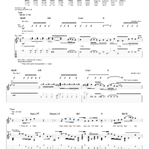Chris Cornell Safe And Sound Musik Noten - Guitar Tab - 63488-0