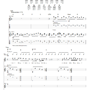 Chris Cornell Scar On The Sky Musik Noten - Guitar Tab - 63487-0