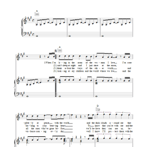 Chris de Burgh I'm Not Scared Anymore Musik Noten - Piano, Vocal & Guitar Chords - 39406-0