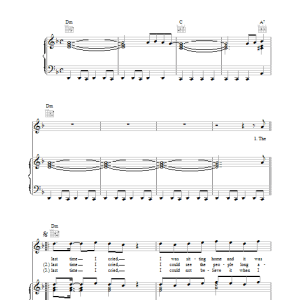 Chris de Burgh The Last Time I Cried Musik Noten - Piano, Vocal & Guitar Chords - 39393-0