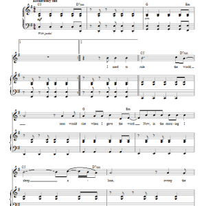 Chris Mann Viva La Vida Musik Noten - Piano & Vocal - 98704-0