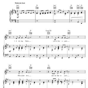 Chris Rea Fool (If You Think It's Over) Musik Noten - Piano, Vocal & Guitar Chords - 122801-0