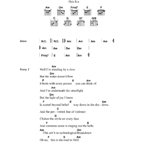Chris Rea The Road To Hell Musik Noten - Guitar Chords/Lyrics - 42341-0