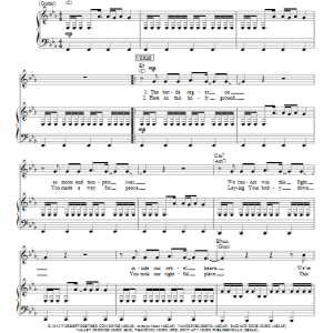 Chris Tomlin White Flag Musik Noten - Piano, Vocal & Guitar Chords - 94523-0