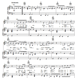 Chris Young Gettin' You Home (The Black Dress Song) Musik Noten - Piano, Vocal & Guitar Chords - 72300-0