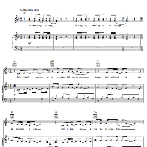 Christina Aguilera Cruz Musik Noten - Piano, Vocal & Guitar Chords - 22919-0
