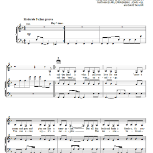 Christina Aguilera Elastic Love Musik Noten - Piano, Vocal & Guitar Chords - 82499-0