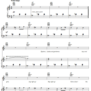 Christina Aguilera Enter The Circus Musik Noten - Piano, Vocal & Guitar Chords - 62430-0