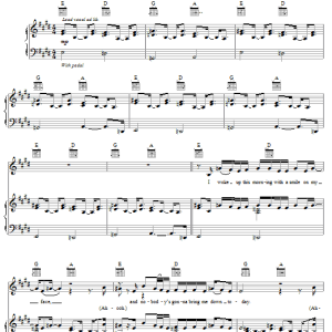 Christina Aguilera Keep On Singin' My Song Musik Noten - Piano, Vocal & Guitar Chords - 22916-0