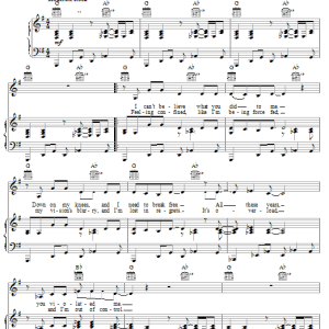 Christina Aguilera Make Over Musik Noten - Piano, Vocal & Guitar Chords - 22917-0
