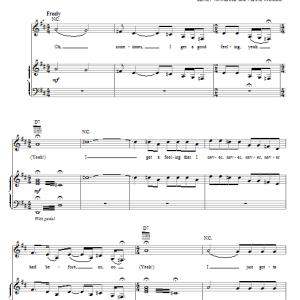 Christina Aguilera Something's Got A Hold On Me Musik Noten - Piano, Vocal & Guitar Chords - 78358-0
