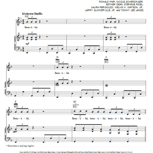 Christina Aguilera The Beautiful People (from Burlesque) Musik Noten - Piano, Vocal & Guitar Chords - 78360-0
