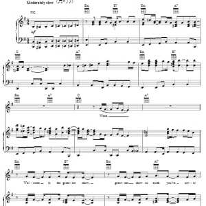 Christina Aguilera Welcome Musik Noten - Piano, Vocal & Guitar Chords - 62432-0