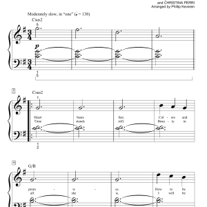 Christina Perri A Thousand Years (arr. Phillip Keveren) Musik Noten - Big Note Piano - 162082-0