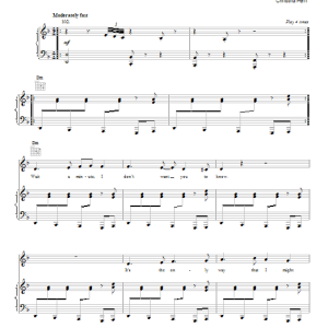 Christina Perri Mine Musik Noten - Piano, Vocal & Guitar Chords - 154375-0