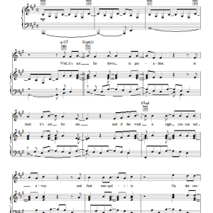 Christopher Cross Sailing Musik Noten - Piano, Vocal & Guitar Chords - 26274-0