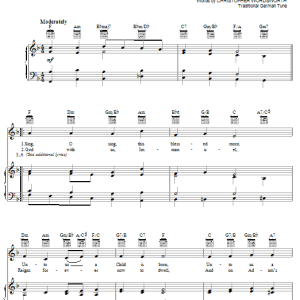Christopher Wordsworth Sing, O Sing, This Blessed Morn Musik Noten - Piano, Vocal & Guitar Chords - 24473-0