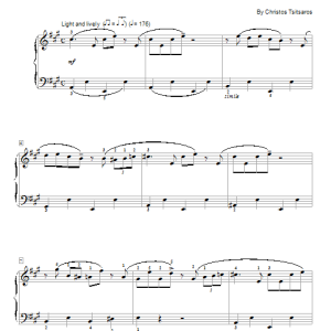 Christos Tsitsaros Butterfly Rag Musik Noten - Educational Piano - 151438-0