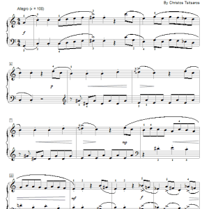 Christos Tsitsaros Sonatina Humoresque Musik Noten - Educational Piano - 69110-0