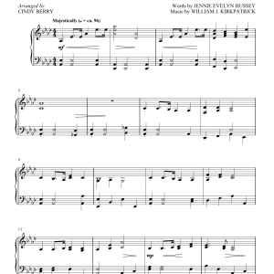 Cindy Berry Lead Me To Calvary Musik Noten - Piano Solo - 156489-0