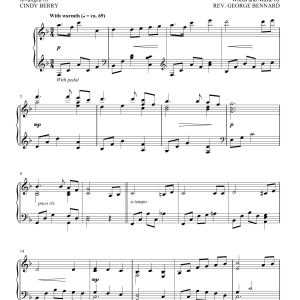 Cindy Berry The Old Rugged Cross Musik Noten - Piano Solo - 156481-0