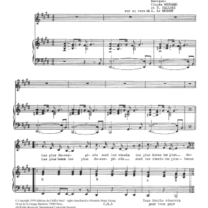 Claude Nougaro A Musset Musik Noten - Piano & Vocal - 115595-0