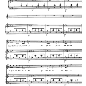 Claude Nougaro Allee Des Brouillards Musik Noten - Piano & Vocal - 115597-0