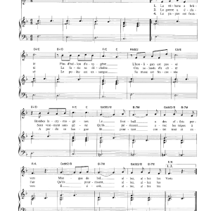 Claude Nougaro Allez Les Verts Musik Noten - Piano & Vocal - 115598-0