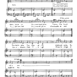 Claude Nougaro Amour Meurt Jeune Musik Noten - Piano & Vocal - 115621-0