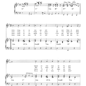 Claude Nougaro Armstrong Musik Noten - Piano & Vocal - 115624-0