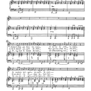 Claude Nougaro Cadence Musik Noten - Piano & Vocal - 115643-0