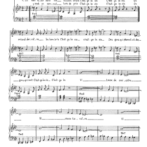 Claude Nougaro C'est Ca La Vie Musik Noten - Piano & Vocal - 115646-0