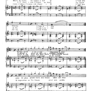 Claude Nougaro C'est Eddy Musik Noten - Piano & Vocal - 115647-0
