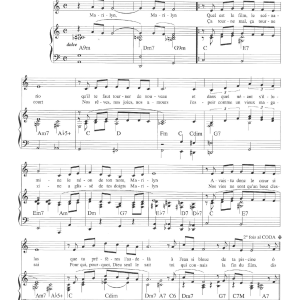 Claude Nougaro Chanson Pour Marilyn Musik Noten - Piano & Vocal - 115655-0
