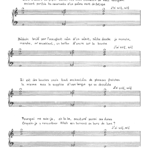 Claude Nougaro Chant Du Desert Musik Noten - Piano & Vocal - 115719-0