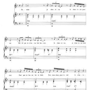 Claude Nougaro Demain Je Chanterai Musik Noten - Piano & Vocal - 115658-0
