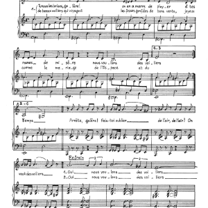 Claude Nougaro Des Voiliers Musik Noten - Piano & Vocal - 115661-0