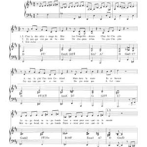 Claude Nougaro Facon Chaplin Musik Noten - Piano & Vocal - 115666-0