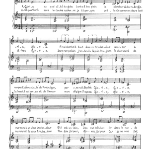 Claude Nougaro Gloria Musik Noten - Piano & Vocal - 115670-0