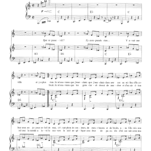 Claude Nougaro Il Y Avait Une Ville Musik Noten - Piano & Vocal - 115675-0