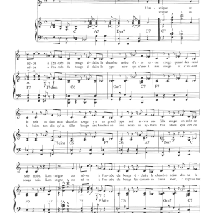 Claude Nougaro Le Rouge Et Le Noir Musik Noten - Piano & Vocal - 115730-0