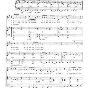 Claude Nougaro L'Irlandaise Musik Noten - Piano & Vocal - 115738-0