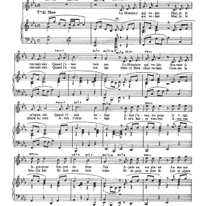 Claude Nougaro Monsieur Qui Volait Musik Noten - Piano & Vocal - 115714-0