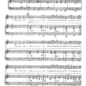 Claude Nougaro Nous Voici Musik Noten - Piano & Vocal - 115749-0