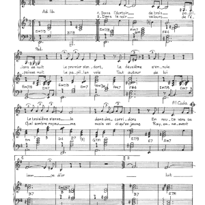 Claude Nougaro Papillons De Nuit Musik Noten - Piano & Vocal - 115762-0