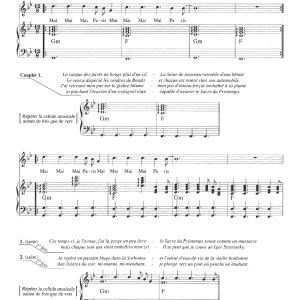 Claude Nougaro Paris Mai Musik Noten - Piano & Vocal - 115763-0