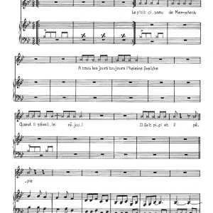 Claude Nougaro Petit Oiseau De Marrakech Musik Noten - Piano & Vocal - 115716-0