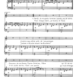 Claude Nougaro Prof De Lettres Musik Noten - Piano & Vocal - 115770-0