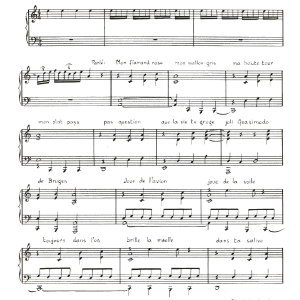 Claude Nougaro Sonnet A Brel Musik Noten - Piano & Vocal - 115804-0